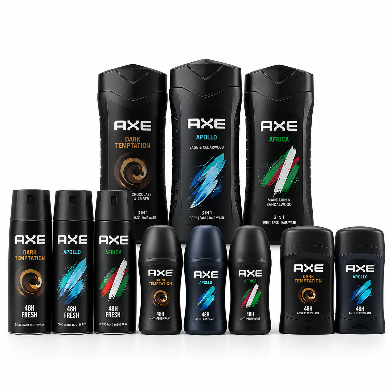 Axe deodorant sprays, roll-ons, sticks and shower gels wholesale Axe deodorant sprays, roll-ons, sticks and shower gels wholesale