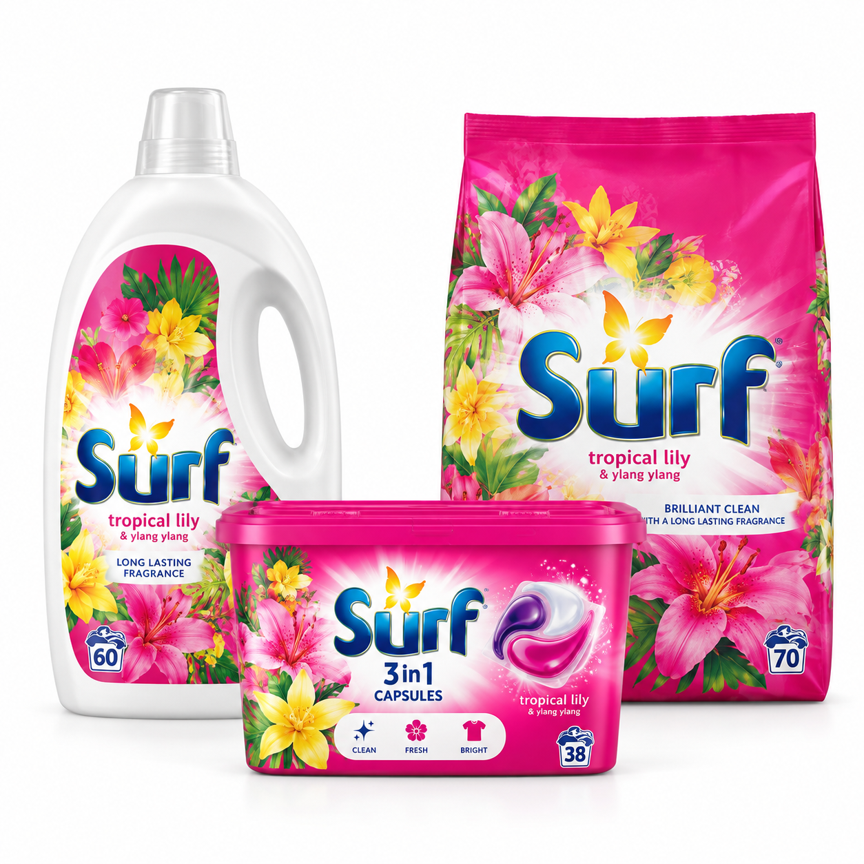 Surf laundry detergent products for wholesale supply in Europe Surf laundry detergent products for wholesale supply in Europe