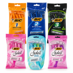 BIC men’s and women’s disposable razor multipacks wholesale