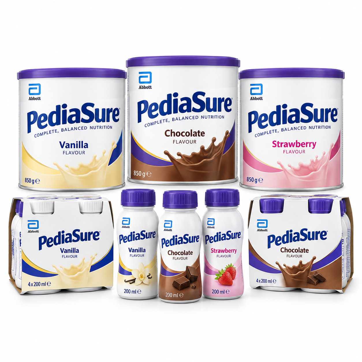 PediaSure powder tins and ready-to-drink bottles for wholesale PediaSure powder tins and ready-to-drink bottles for wholesale