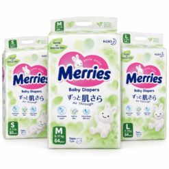 Merries baby diaper packs in different sizes for wholesale