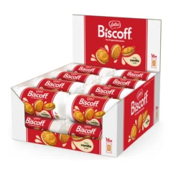 Lotus Biscoff biscuit packs for wholesale supply in Europe