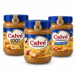 Calvé peanut butter jars for wholesale supply in Europe