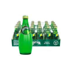 Perrier sparkling natural mineral water 330ml glass bottle for wholesale supply