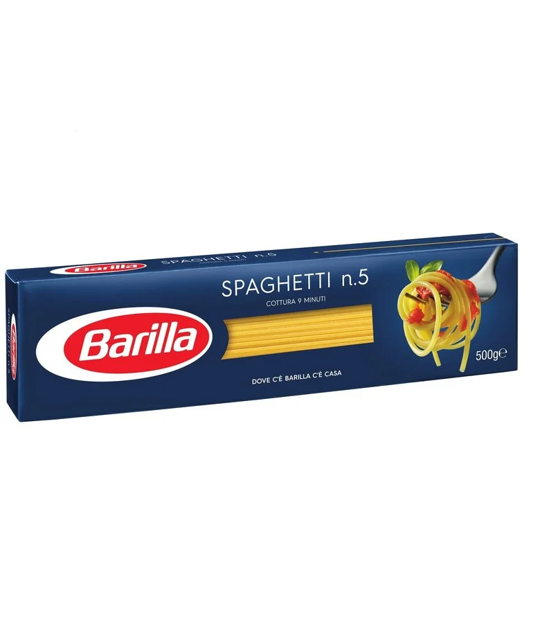 spaghetti-pasta-no5-500g-barilla Assorted Barilla pasta products for wholesale supply in Europe